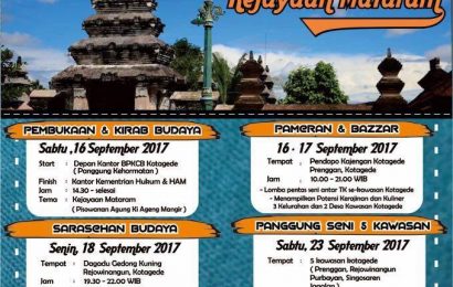 Festival Budaya Kotagede 2017 (16-24 September 2017)