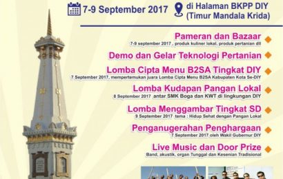 Peringatan Hari Pangan Sedunia XXXVII DIY 2017 (7-9 September 2017)