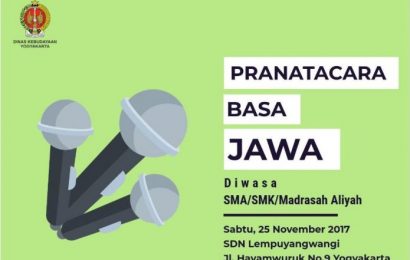 Dinas Kebudayaan DIY Gelar Lomba Pranatacara Basa Jawa